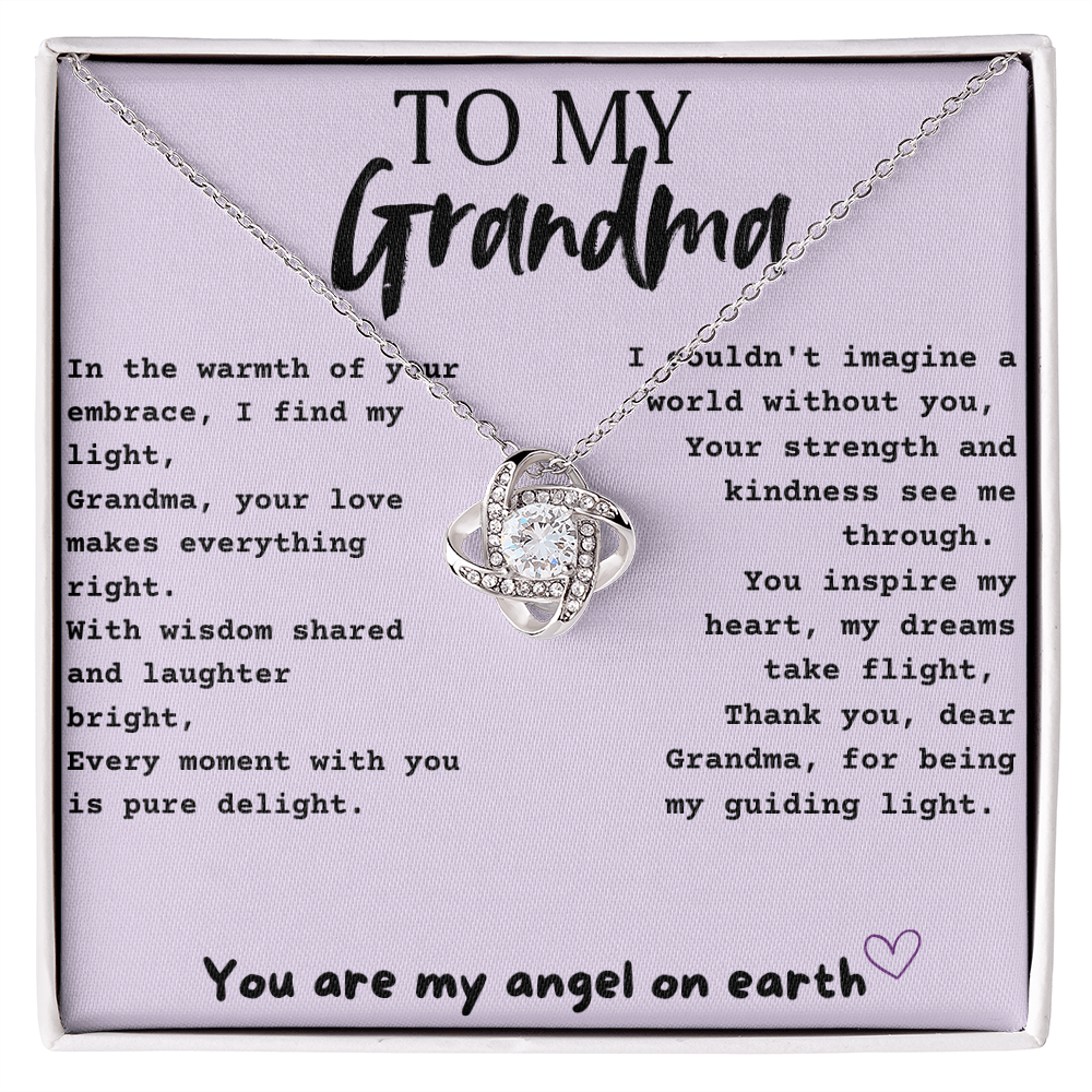 Love Knot Necklace For Grandma