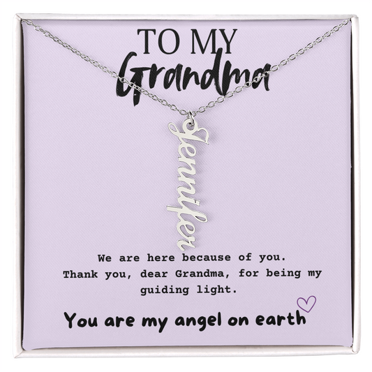 Multi Name Necklace For Grandma