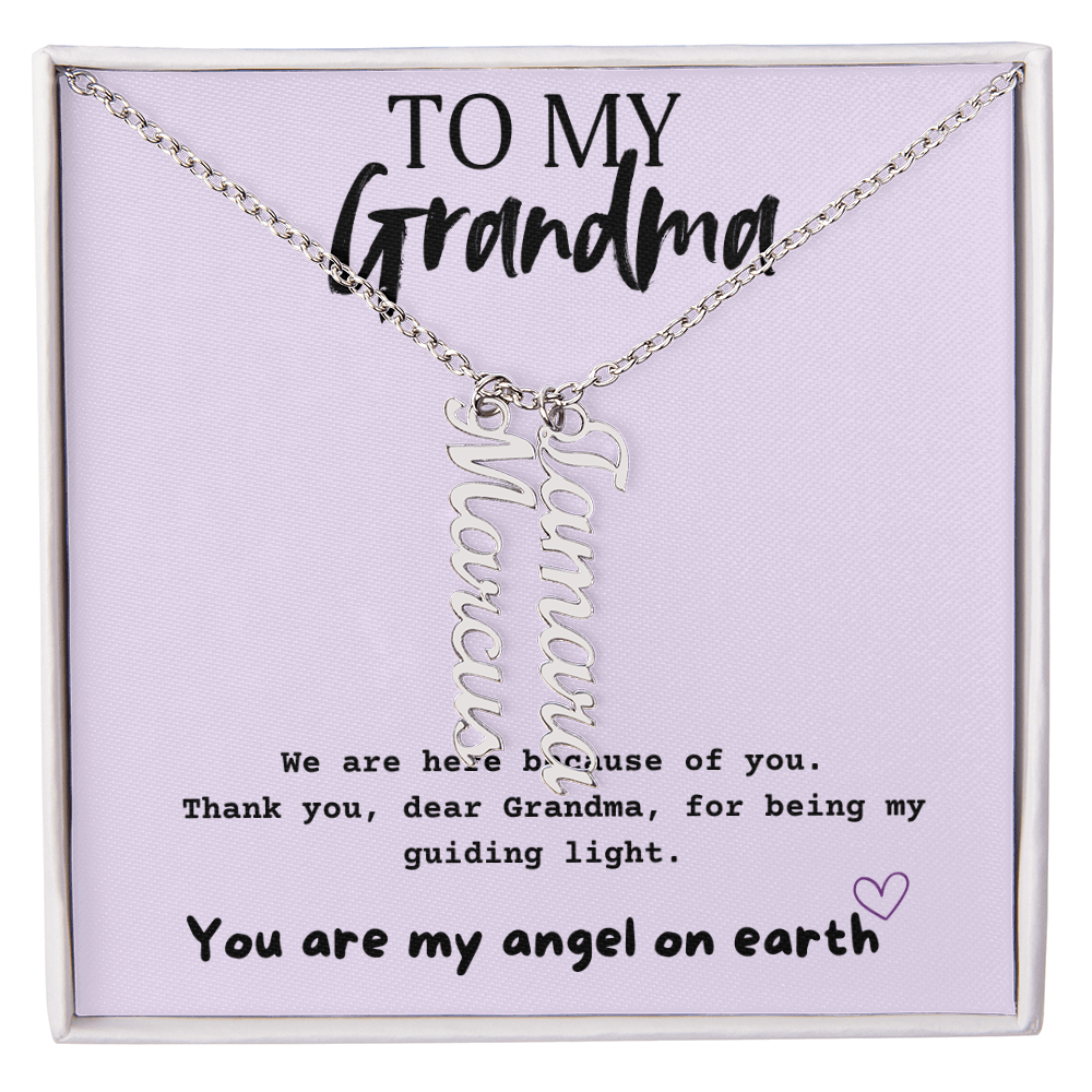 Multi Name Necklace For Grandma