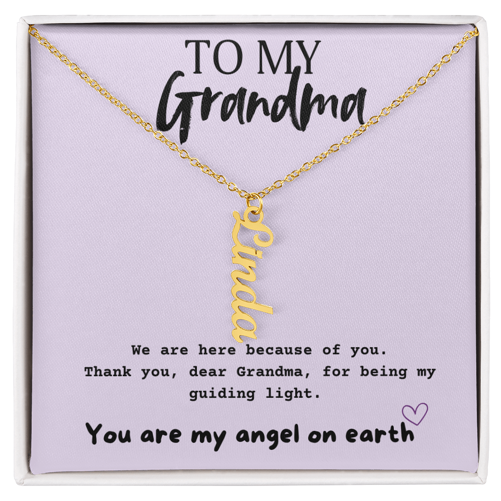 Multi Name Necklace For Grandma