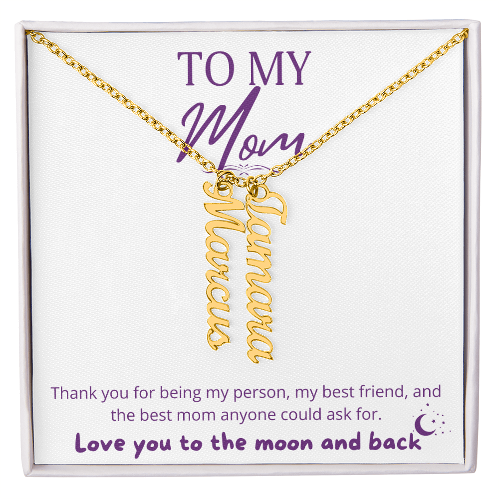 Multi Name Necklace For Mom