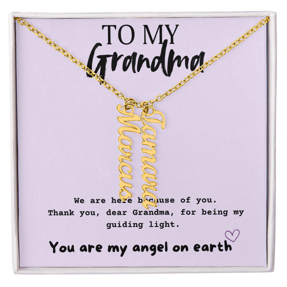 Multi Name Necklace For Grandma