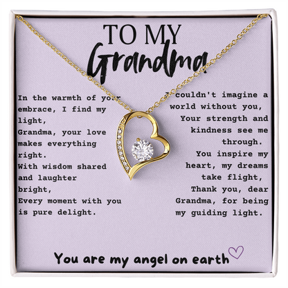 Forever Love Necklace For Grandma